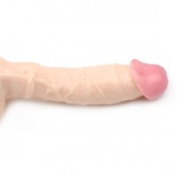 Dong 9.6" Realistic with Suction Cup Base Flesh Color